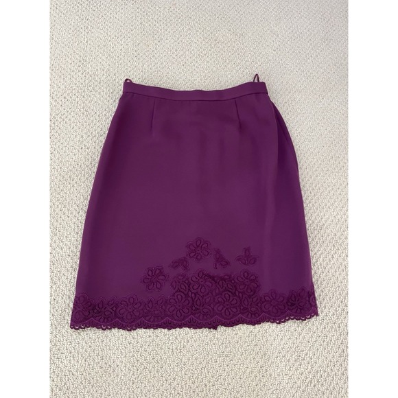 TALBOTS women purple 2- piece skirt suits size 12 - Picture 12 of 16